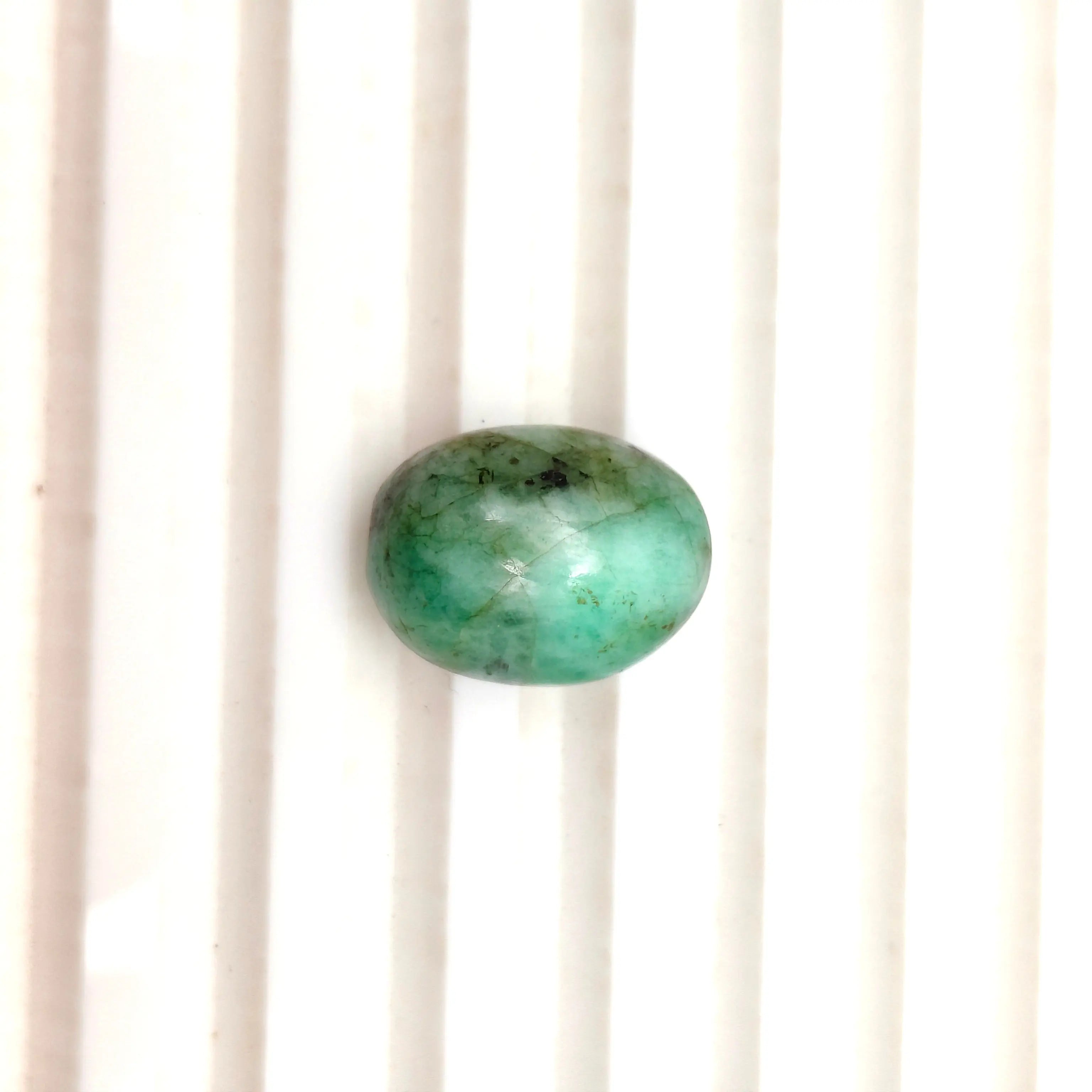 AA+ Quality OVAL CABOCHON NATURAL EMERALD, GREEN COLORED, INDIAN GEMSTONE, WEIGHT 17.9 CTS